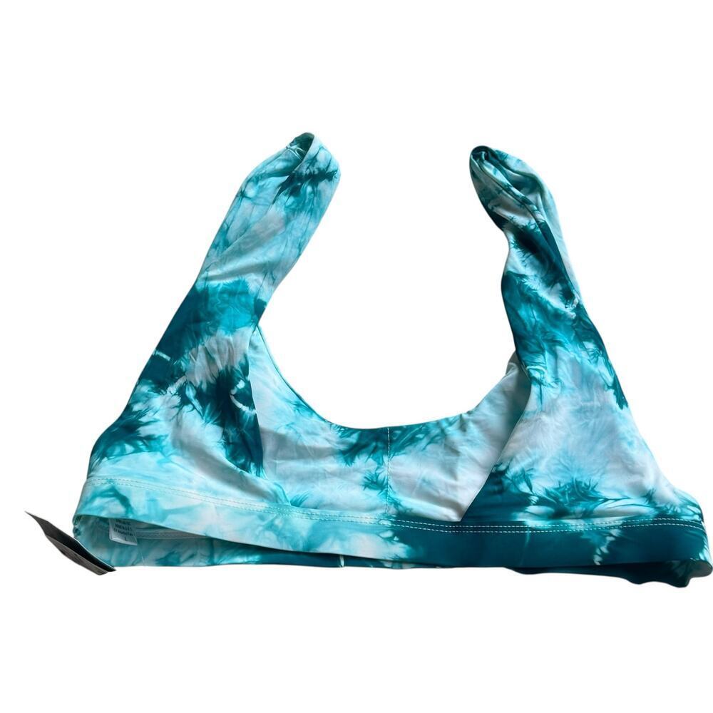 Dippin' Daisy's Women's Aqua Tie Dye Festival Bikini Top Size Large NWT - Picture 6 of 11